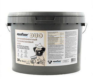 Двухкомпонентный полиуритановый клей Aquafloor "DUO" 10 кг.